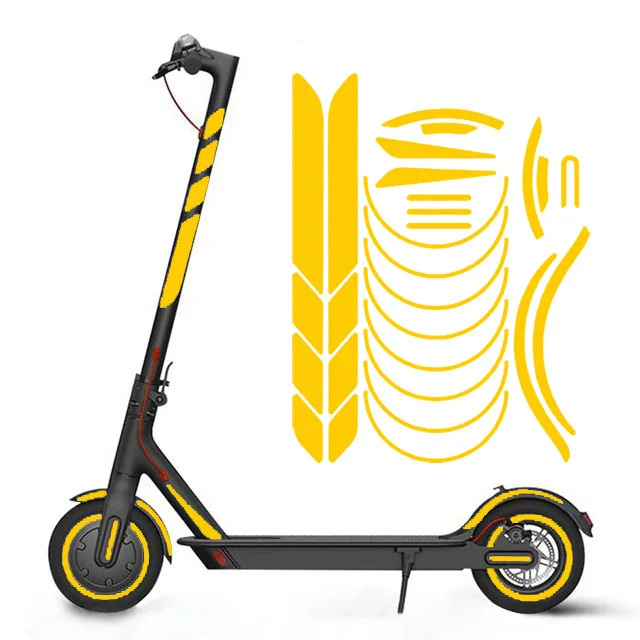 Picture of Suitable for millet M365/1S/Pro electric scooter reflective stickers night warning stickers waterproof stickers personality stickers