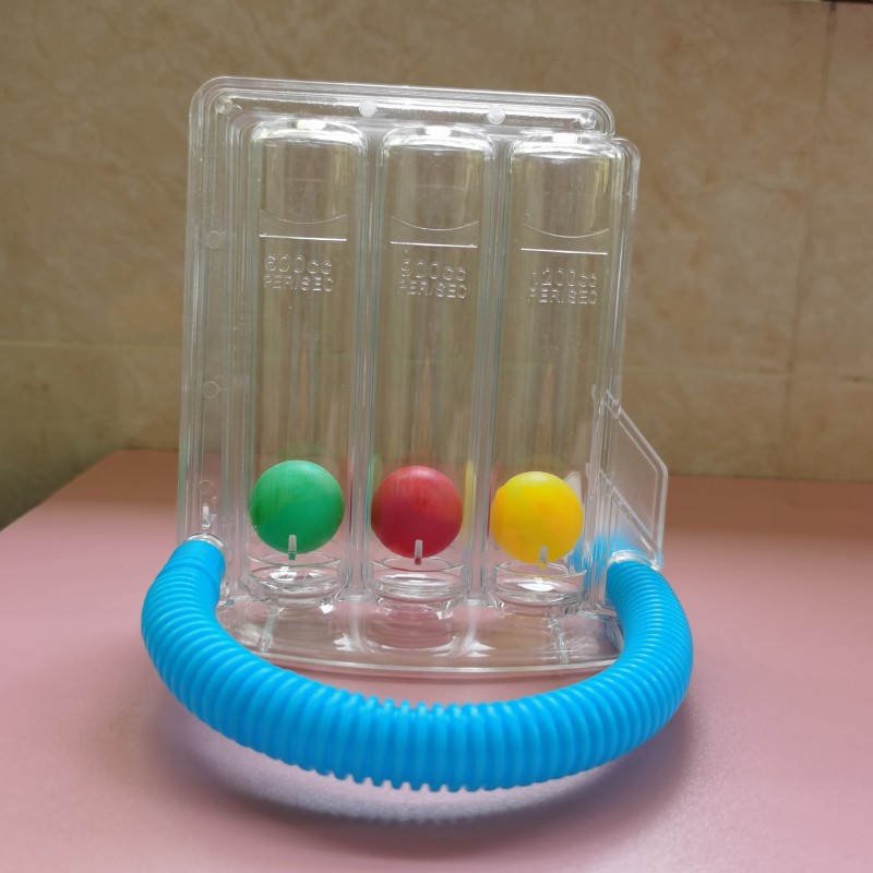 Picture of KOO breathing trainer three ball instrument vital capacity training pulmonary function exercise surgery rehabilitation a generation of hair