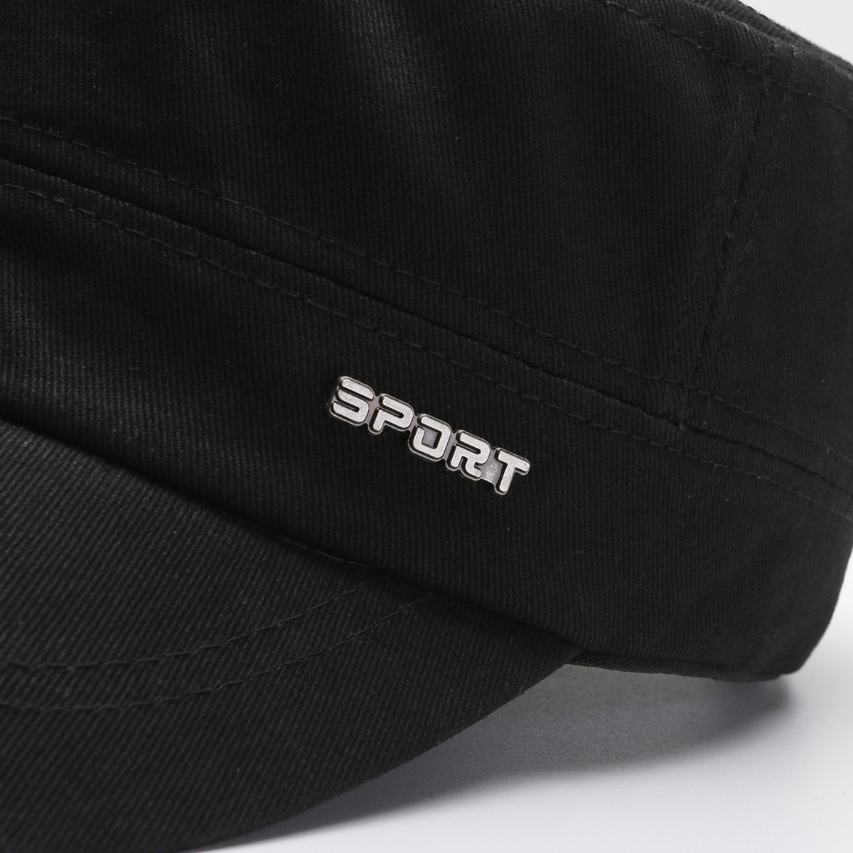 Picture of Four Seasons New Style Hat Men's Casual Twill Cotton Flat Cap Simple Flat Cap Elegant Sunshade Baseball Cap