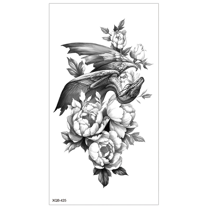 Picture of New Half Arm Tattoo Stickers Cross-border Amazon Hot Selling Set Dark European and American Realistic Waterproof Tattoo Stickers Wholesale