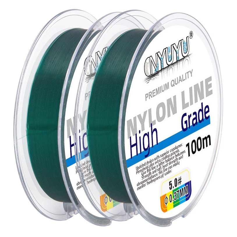 Factory spot wholesale 100 meters multi-color multi-specification nylon line fishing line sea rod line transparent color main sub-line