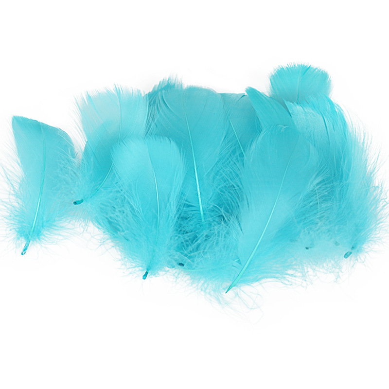 Picture of Special offer about 100 colored small floating feathers goose feather diy jewelry festival scene decoration filler feathers