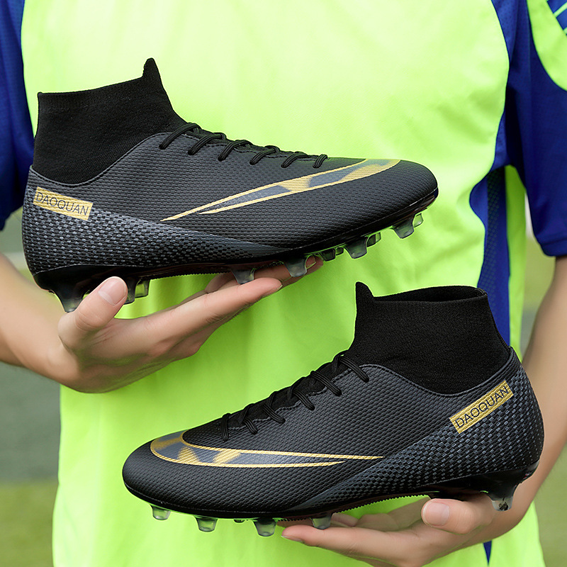 Picture of Summer and Autumn Football Shoes for Boys and Girls, High-Top Broken Nails, Long Spikes, Competition Shoes, Fashionable Sports Shoes, Football Shoes, Children's Shoes
