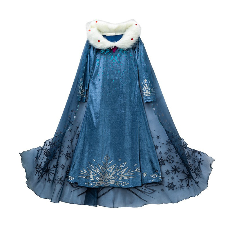 Picture of Foreign trade girls dress custom-made Frozen Princess Aisha dress wholesale Aisha sweater dress autumn and winter new