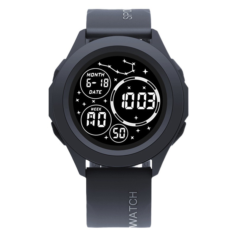 Vast Star electronic watch outdoor sports electronic watch round watch youth multi-function luminous manufacturer