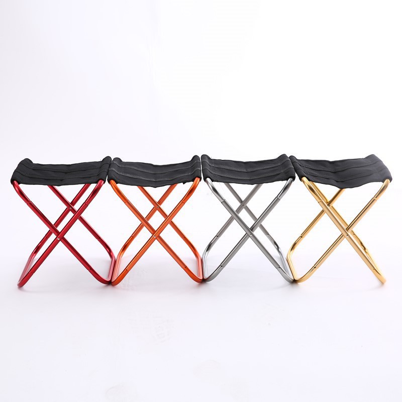 Picture of Cross-Border Outdoor Fishing Folding Stool, Mini Folding Stool, Aluminum Alloy Special Folding Chair with Backrest, Lightweight
