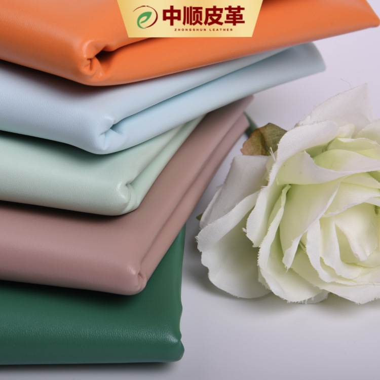 Picture of 0.7mm imitation cotton wool Nappa pattern full pu artificial leather bags handbags wallet cosmetic bag fabric 6p B251