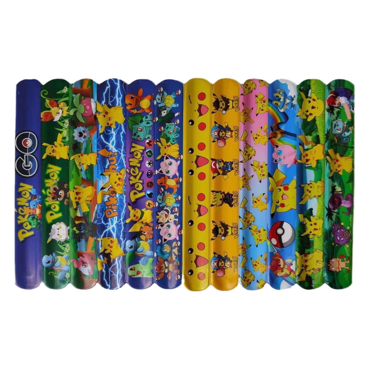 Carefully Selected New Pikachu Cross-Border Snap Ring Children's Cartoon Anime Snap Ring Bracelet Toy