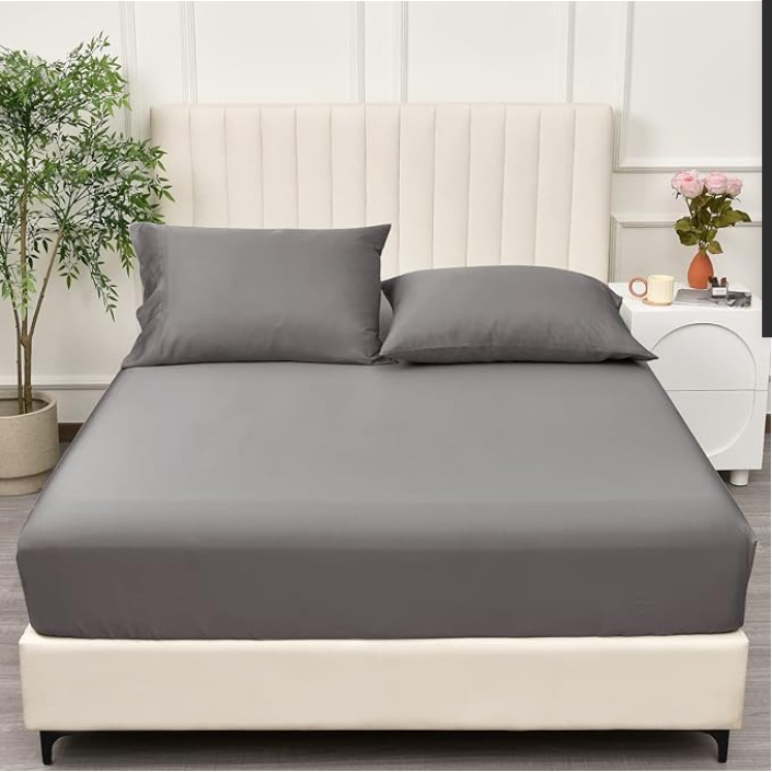 Cross-border bamboo fiber mattress around elastic smooth bedspread single Amazon mattress cover mattress wholesale