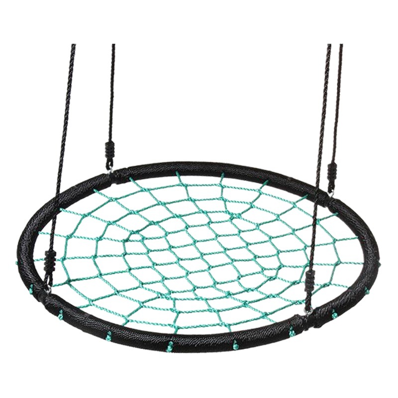 Children's Swing 100cm Round Mesh Rope Bird's Nest Hanging Chair Outdoor Home Outdoor Swing Courtyard Garden