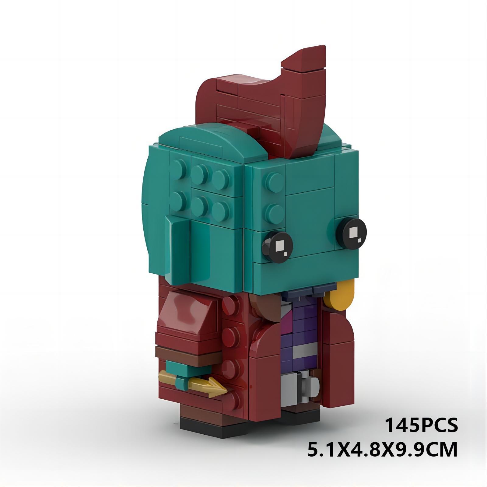 Picture of Compatible with Lego assembled domestic building blocks MOC manweiyong-mechanical fin square head brick model gift