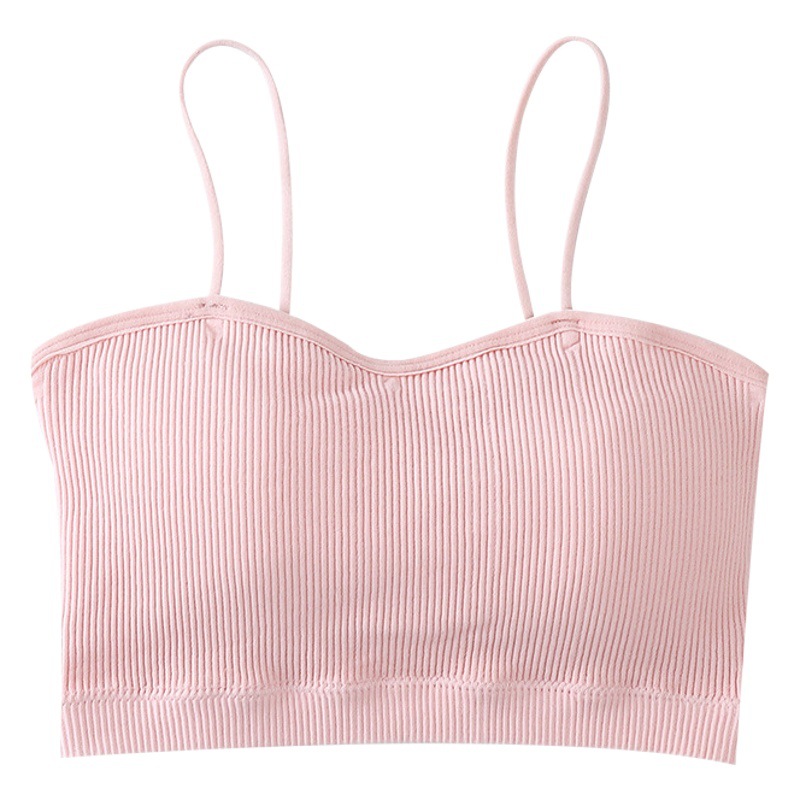 Thread One-character Wrap-around Beauty Back Wrap-around Chest Tube-top Developing Girls Students Base-on Anti-light Sports Sling Underwear Women