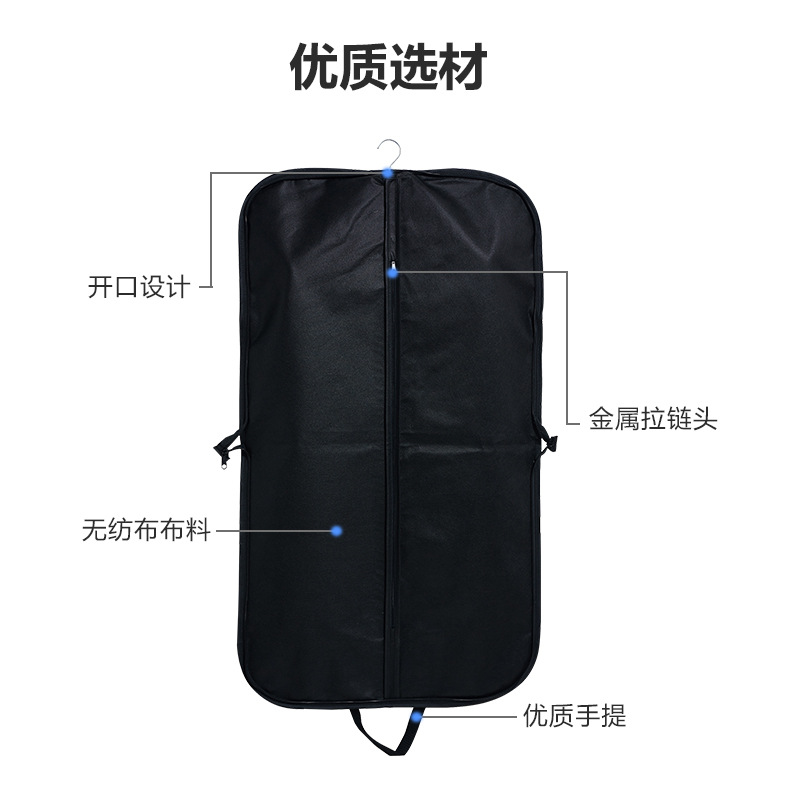 Picture of Guangzhou in stock suit dust bag high-end Oxford cloth suit bag clothing double zipper portable packaging bag custom