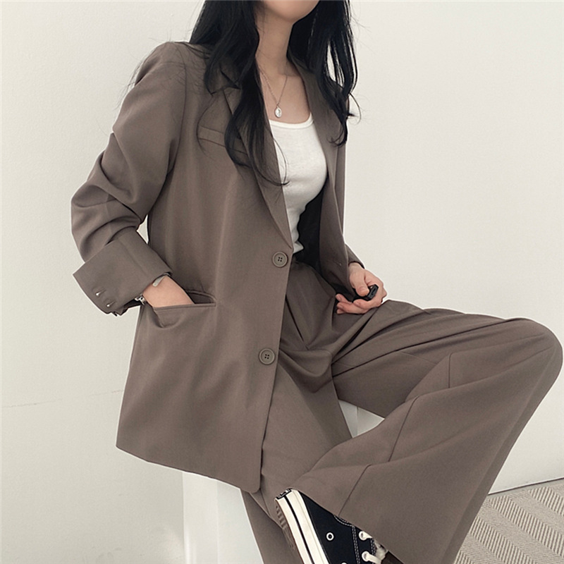 Picture of Suit Jacket High Sense Women's Spring and Autumn Design Sense Thin Niche Professional suit Temperament Slim-fit Small Suit Two-piece Set