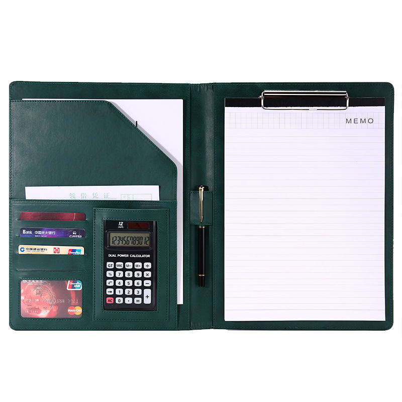 Picture of Factory wholesale spot A4 manager folder Office folder sales information contract signing pad LOGO