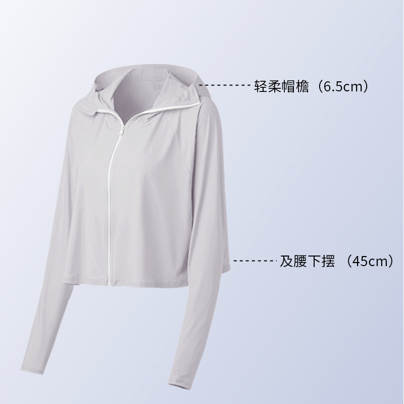 Picture of Summer Jiao Style Sun Protection Clothing for Women, Sun Protection Shawl with Black Rubber Brim, Uv Protection, Cloud Yarn Ice Silk