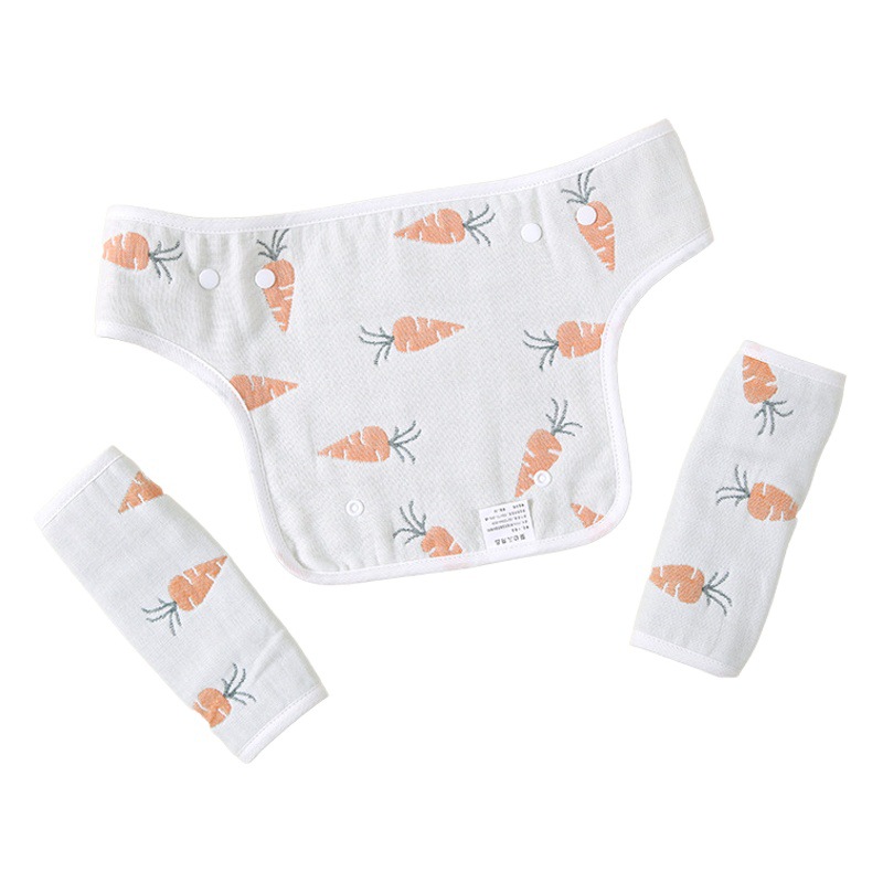 Six-layer gauze strap saliva towel shoulder strap saliva towel pad cotton baby shoulder pad anti-bite 40 strands