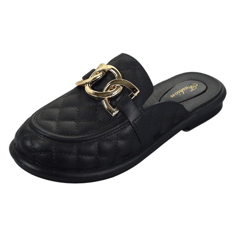 Wholesale Baotou Half Slippers Women's Outerwear New Internet Celebrity Fashion Lazy Shoes Women's Slip-On Waterproof Anti-Slip Sandals