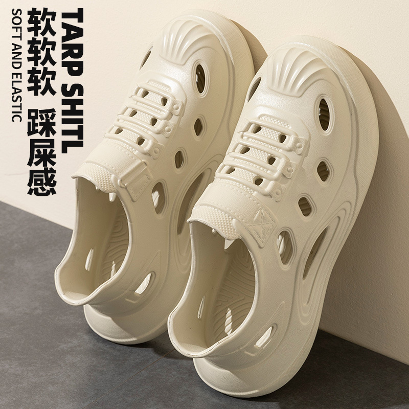 Hole Shoes Men's Casual Shoes sneaker Sneakers Men's Tracing Shoes Beach Shoes Men's EVA Wading Shoes Outer Wear Sandals Men
