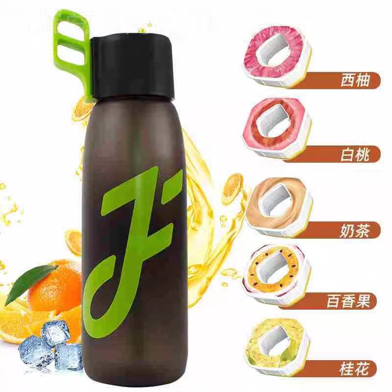 Picture of Cross-border hot selling JOYFIT flavor Cup 1000mL large capacity odor cup fruit flavor ring water bottle with straw space Cup