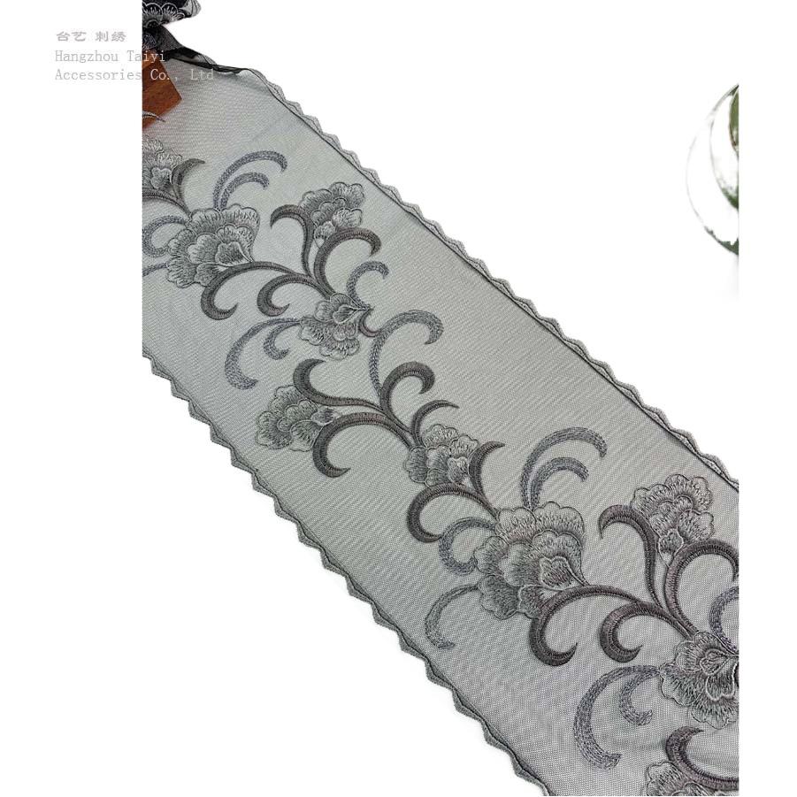 22CM Multicolor Lace Hanfu Accessories Ethnic Underwear Garment Accessories Lace Embroidery Mesh Sand Bar Code Lace