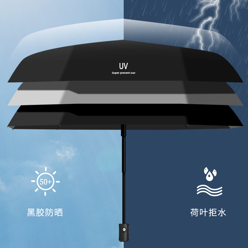 Picture of Uv Umbrella Reverse Sun Protection Umbrella Anti-Uv Sunny Umbrella Parasol Wholesale Unisex Vinyl Umbrella with Custom Logo