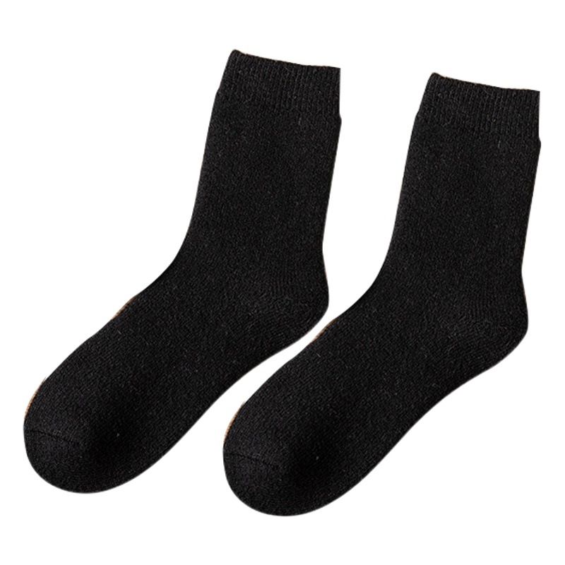 Super thick wool socks for men and women winter plus velvet padded winter warm heat storage couple towel socks spot wholesale