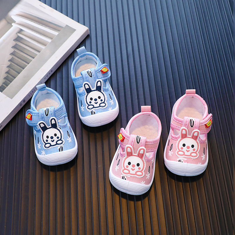 2024 baby shoes 0-1-2 years old boys and girls baby cloth shoes non-slip soft bottom baby sandals toddler shoes princess shoes