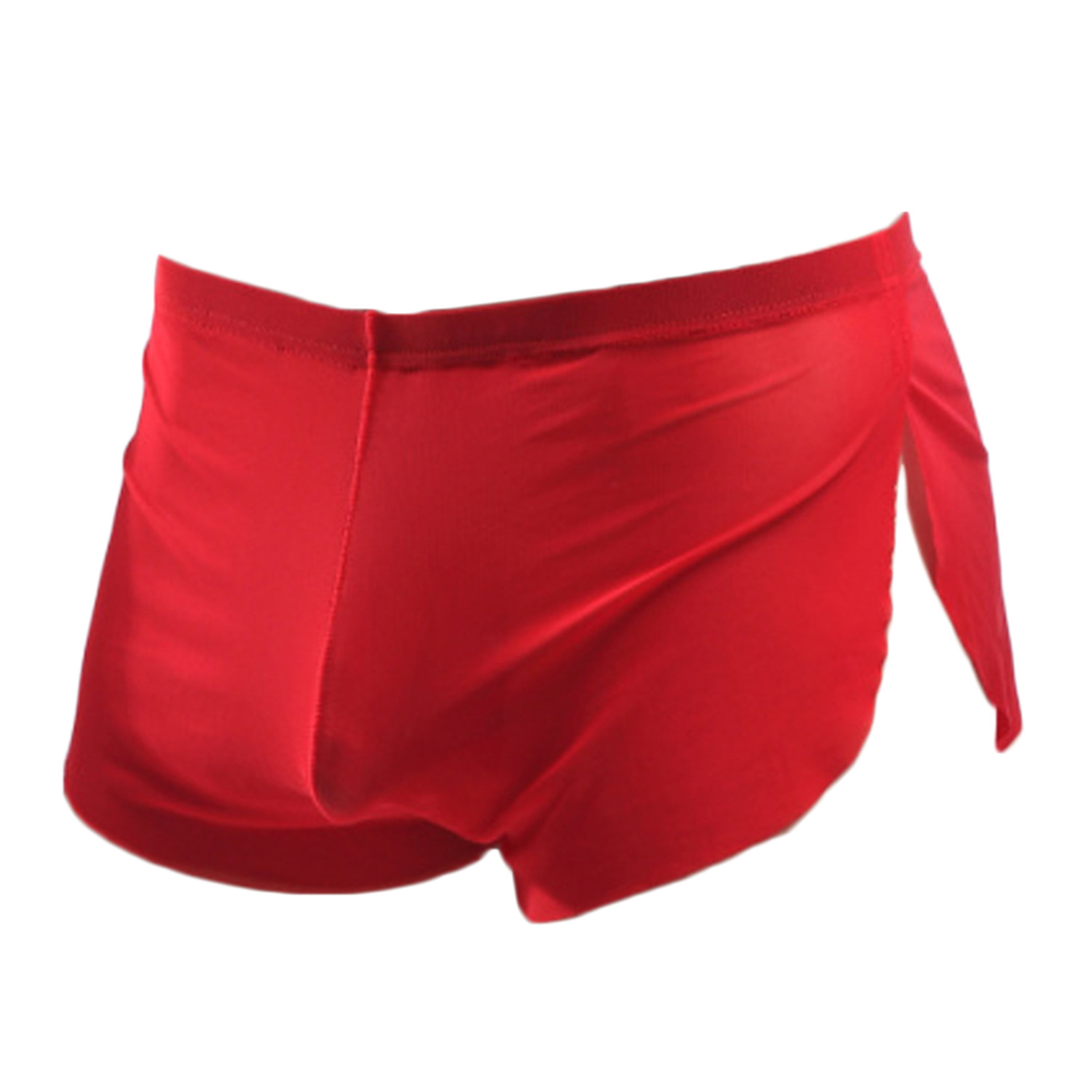 Perspective Ultra-thin Soft Breathable Men's Underwear Gauze Arrow Pants Split Translucent Casual Home Pants Underwear Men's Underwear
