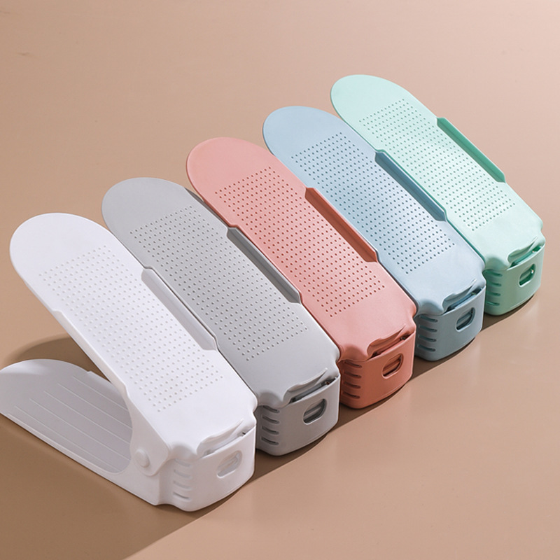 Picture of Adjustable Storage Layered Shoe Holder Double-Layer Thickened Shoe Rack Home Dormitory Shoe Storage Rack Shoe Cabinet Storage Rack