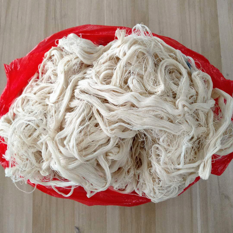 Picture of White Machine Wiping Yarn, Factory Direct Sales, All-Cotton Recycled Yarn, Industrial Waste Yarn, Absorbs Water and Oil, Does Not Shed Lint or Fluff