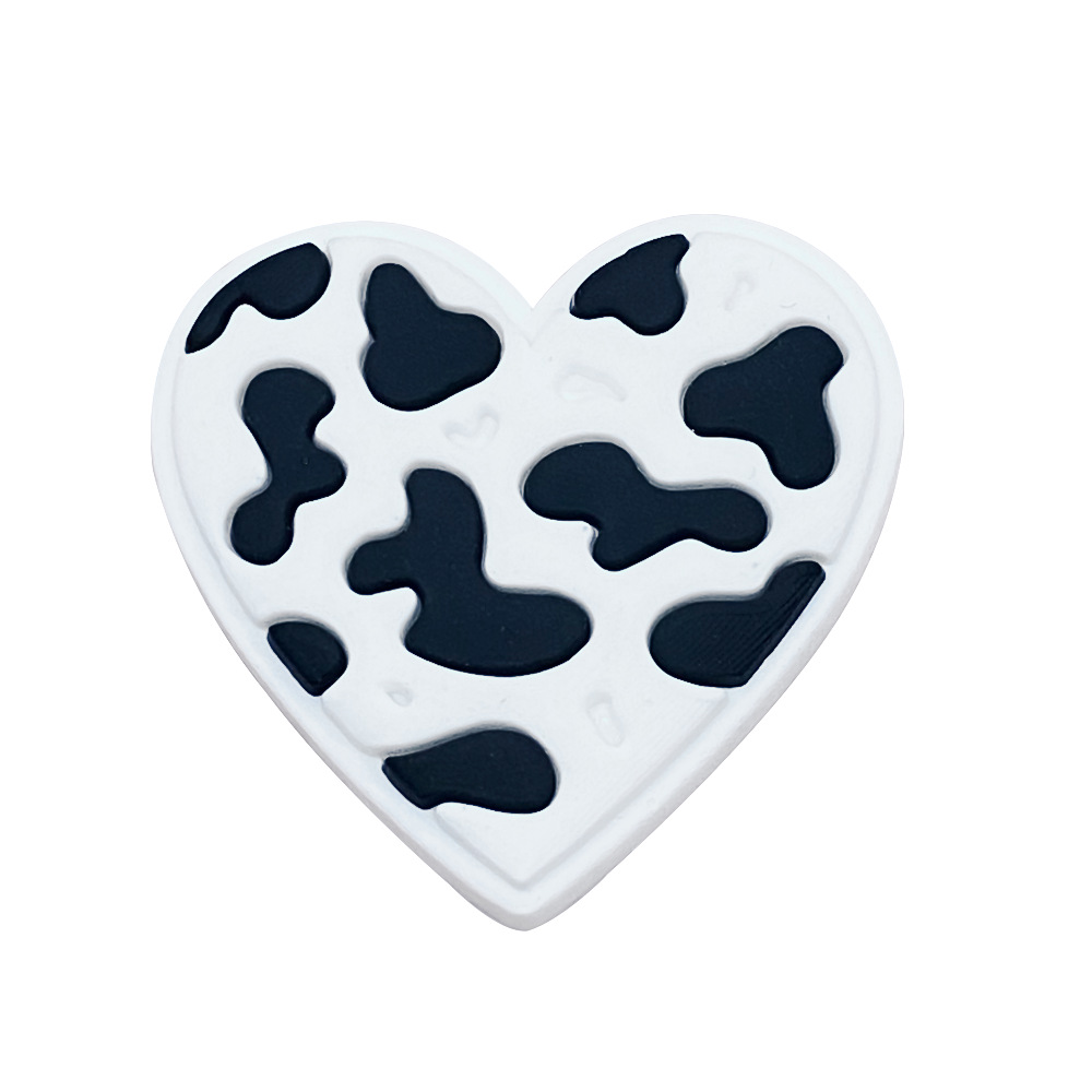 Picture of cartoon cow series hole shoes shoes flower accessories hole shoes diy accessories pvc plastic drop shoe buckle