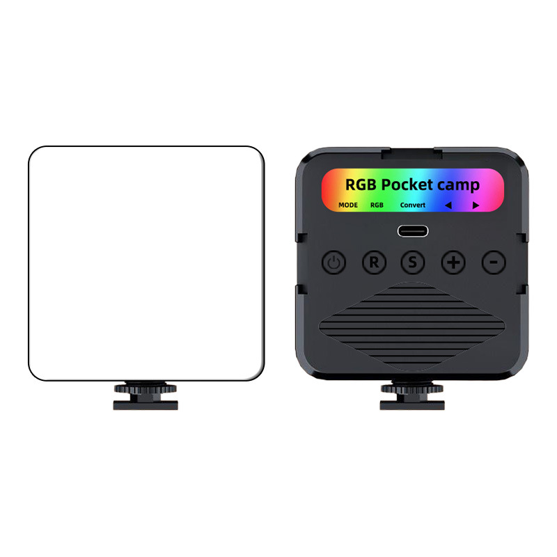 Factory direct supply RGB full color fill light mini portable led pocket light outdoor professional shooting gourmet soft light