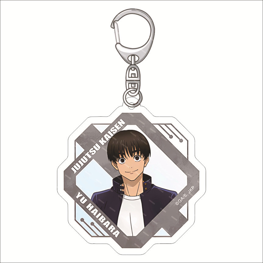 Picture of Curse battle: Huaiyu Jade folding key chain Five Wu Xia Youjie Fu black seer acrylic pendant