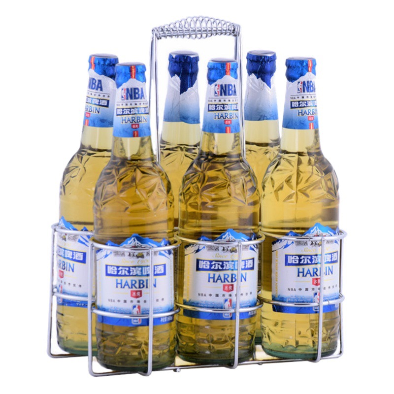 Wholesale bold bar KTV beer rack six bottle basket barbecue stall beer rack beer basket manufacturers
