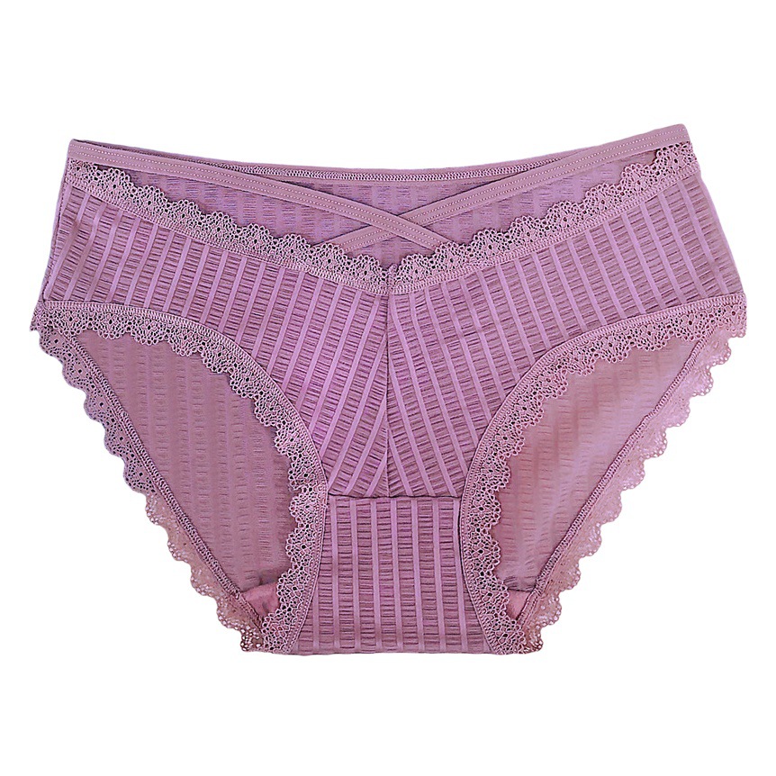Korean Style Trendy Girl Lace Briefs Girl's Low Waist Ice Silk Seamless Comfortable Simple Sexy Thin Breathable Briefs