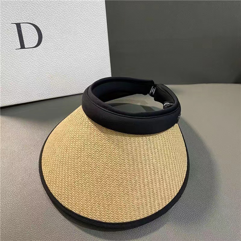 Picture of Sun hat foldable sun hat outdoor riding Women's Big brim empty top cycling sun protection fisherman sun hat