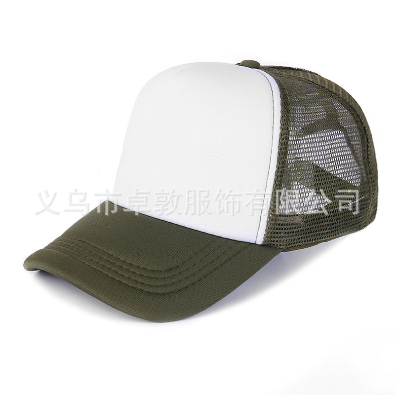 Picture of Sponge net cap printed logo blank advertising cap factory wholesale travel hat parent-child cap embroidered baseball cap