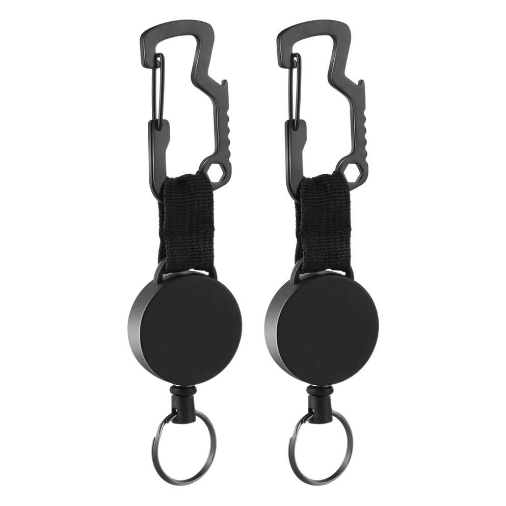 Picture of Outdoor High Elastic Steel Wire Telescopic Hands Rope ID Buckle Multi-function Bottle Opener Small Angle Shark Easy Pull Buckle