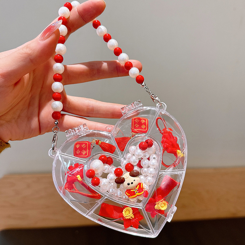 Picture of Children's jewelry baby cartoon cute fruit pendant bracelet suit birthday gift box in stock wholesale