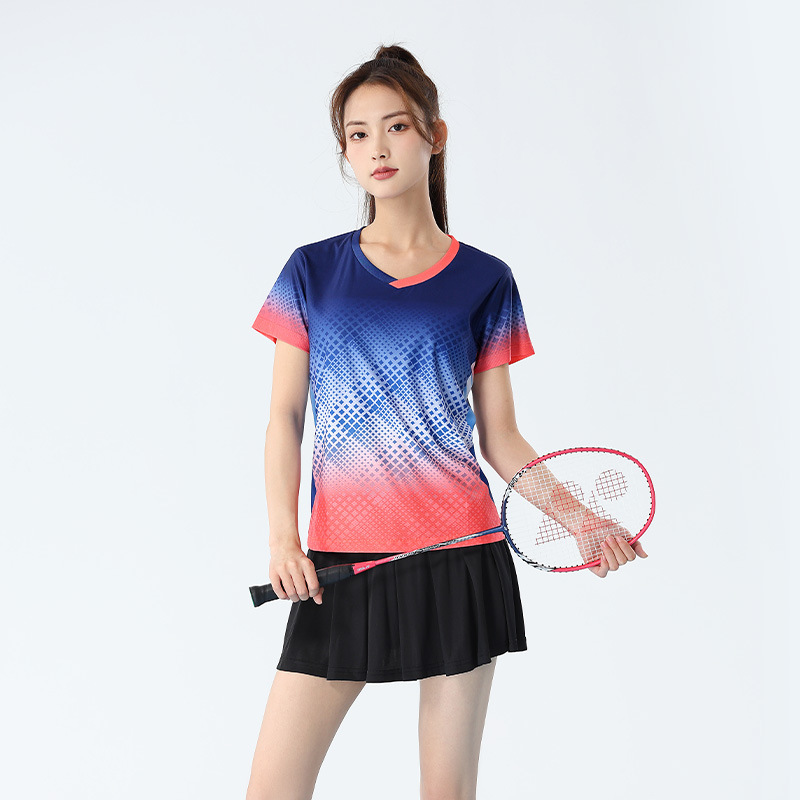 Picture of 2025 New Badminton Suit Women's Suit Quick-Drying Korean Version Men's Volleyball Table Tennis Game Training Team Suit Printing