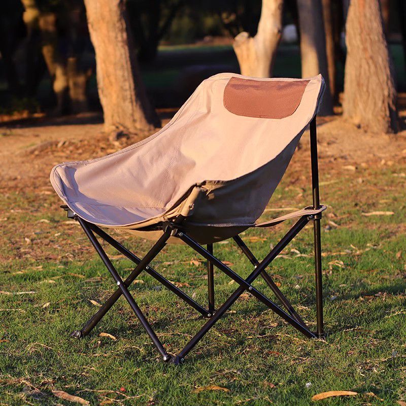 Moon Folding Portable Outdoor Folding Chair Field Camping Picnic Lounge Chair Art Fishing Sketch Stool 28