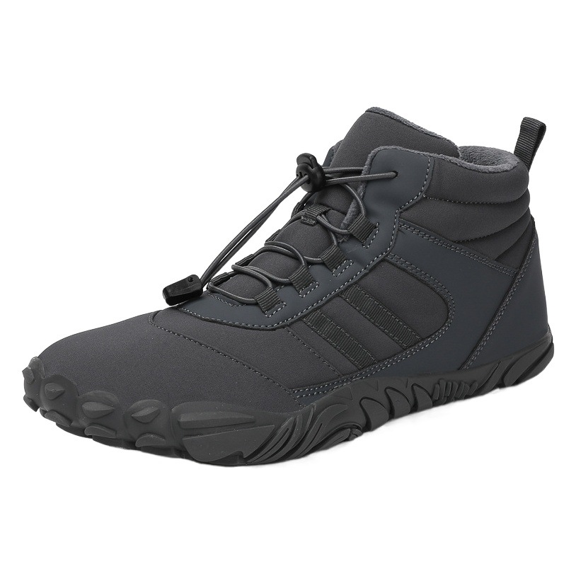 High-top snow boots cross-border new outdoor hiking camping hiking shoes skiing non-slip fleece-lined warm plus size cotton shoes
