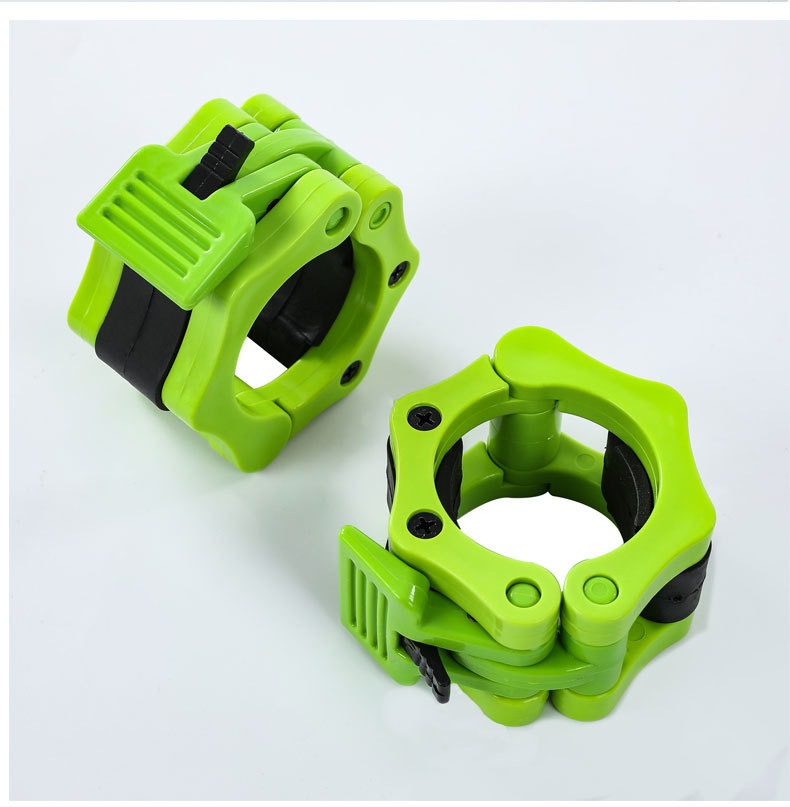 Picture of Nylon safety dumbbell barbell bar buckle professional fast Austrian bar card head high-grade 5cm plastic card head buckle lock
