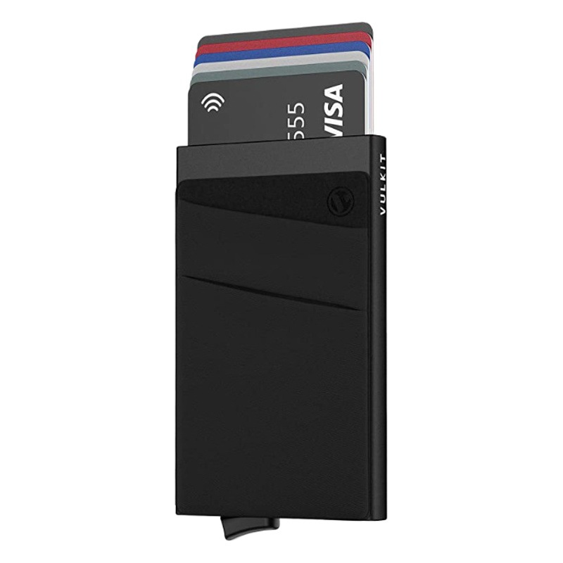 Amazon's Same Automatic Credit Card Box Shrapnel Box Aluminum Alloy Bank Card Holder Automatic Pop-Up Card Box