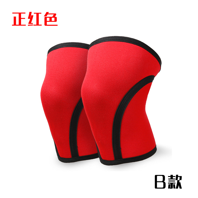 Picture of Thickened Diving Material 7mm Knee Pads Weightlifting Squat Strength Training Hercules Neoprene Knee Pads Elastic