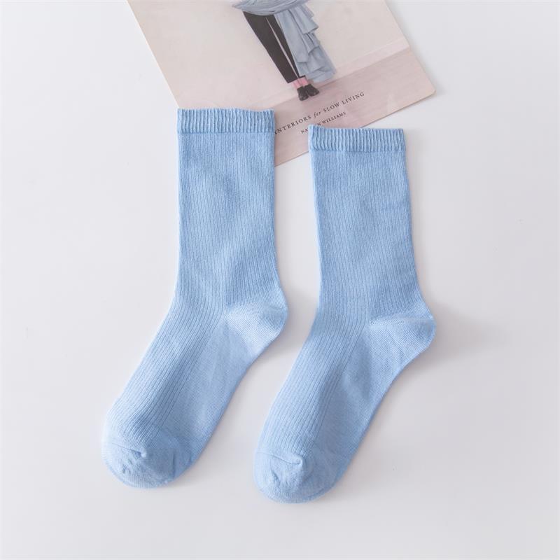 Picture of Spring and summer women's socks solid color dopamine color tube socks Zhuji pile socks ladies candy color socks cotton socks
