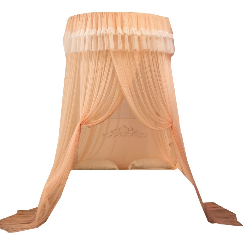 Mosquito Net Installation-free 2024 New Foldable Princess Wind Household Ceiling Hanging Dome Bedroom Floor Pattern Account