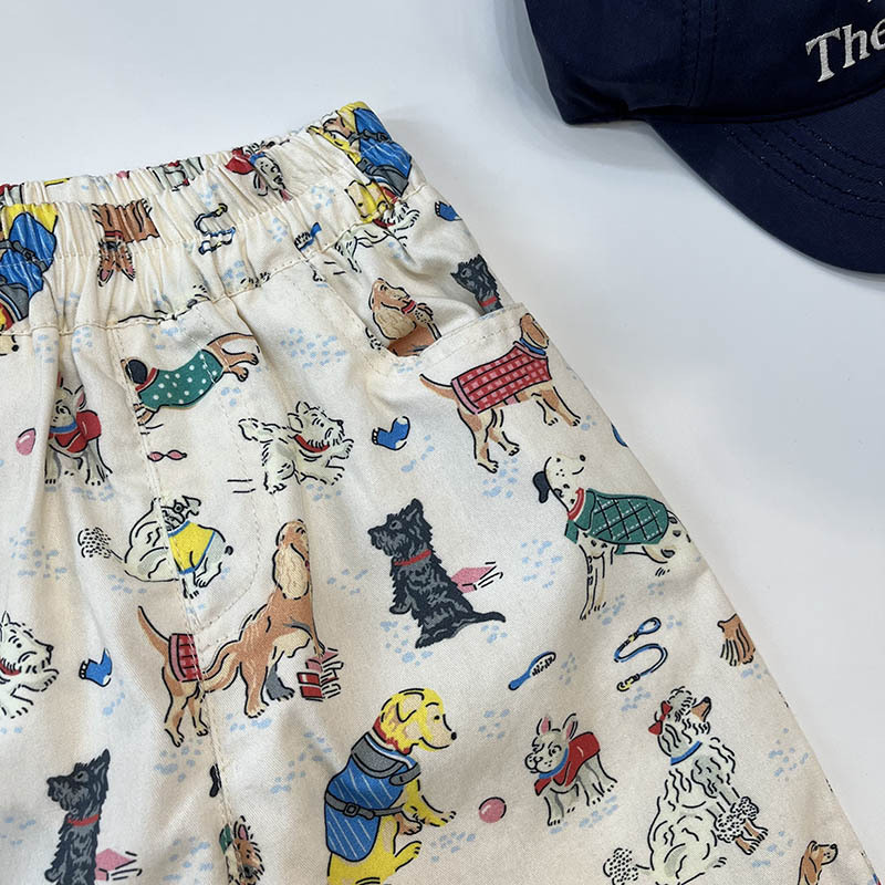 Picture of [2025 Summer] Korean Style Kidsren's Printed Puppy Pants