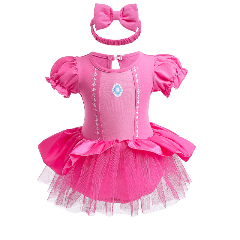 Picture of Halloween Children's Clothing, Short-Sleeved Pullover, Baby Baby Hooded Princess Jumpsuit, Romper Dress